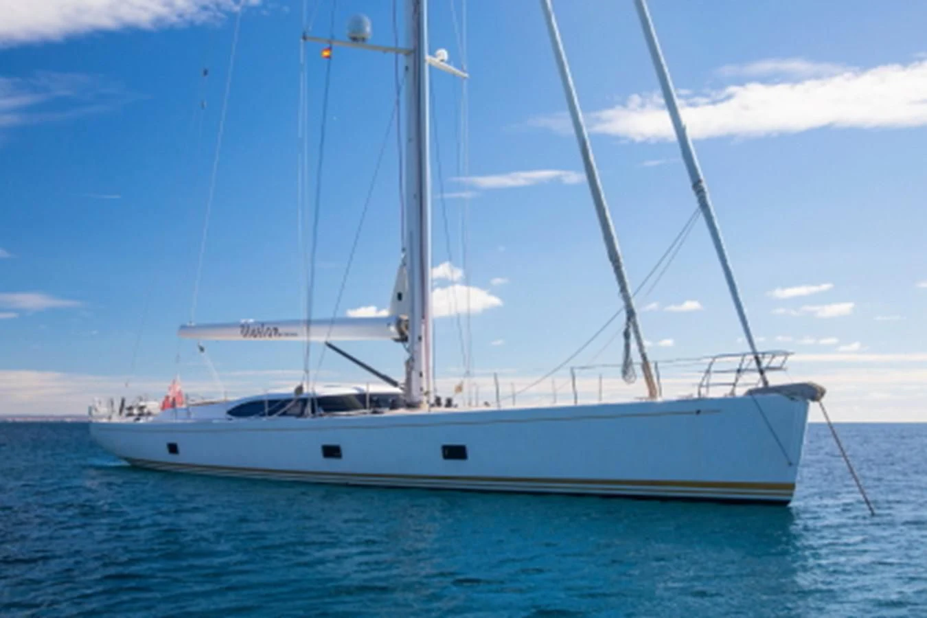 a white boat in the water aboard MEDUSA Yacht for Sale