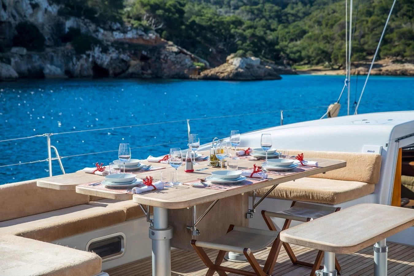 a boat on the water aboard MEDUSA Yacht for Sale
