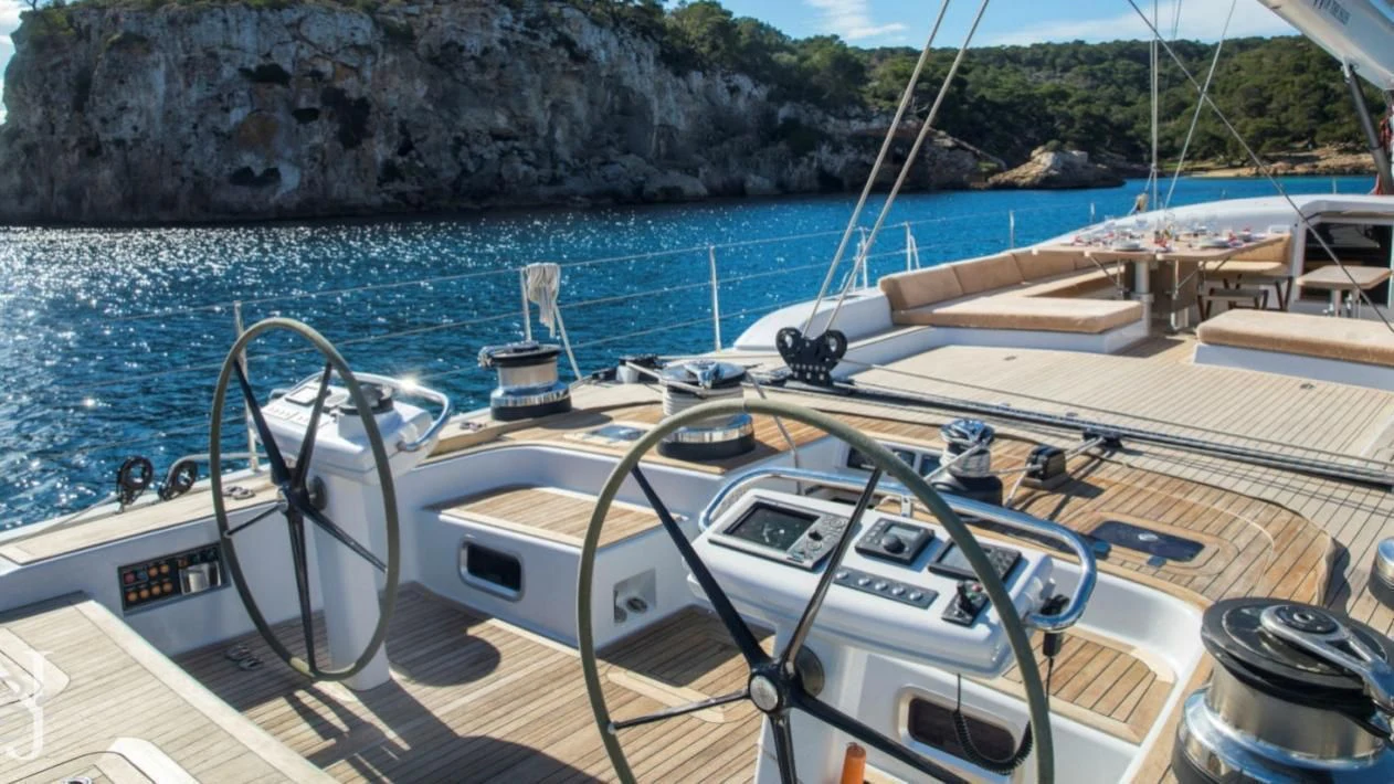 a boat on the water aboard MEDUSA Yacht for Sale