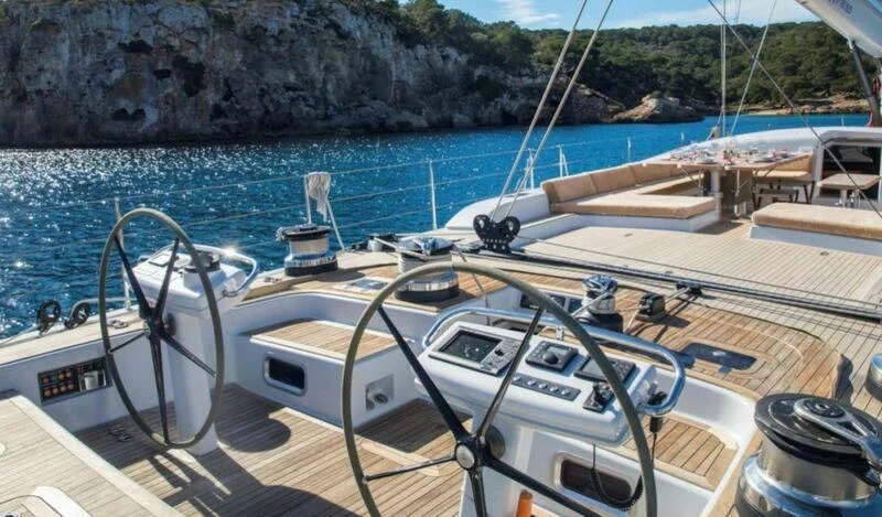 a boat on the water aboard MEDUSA Yacht for Sale