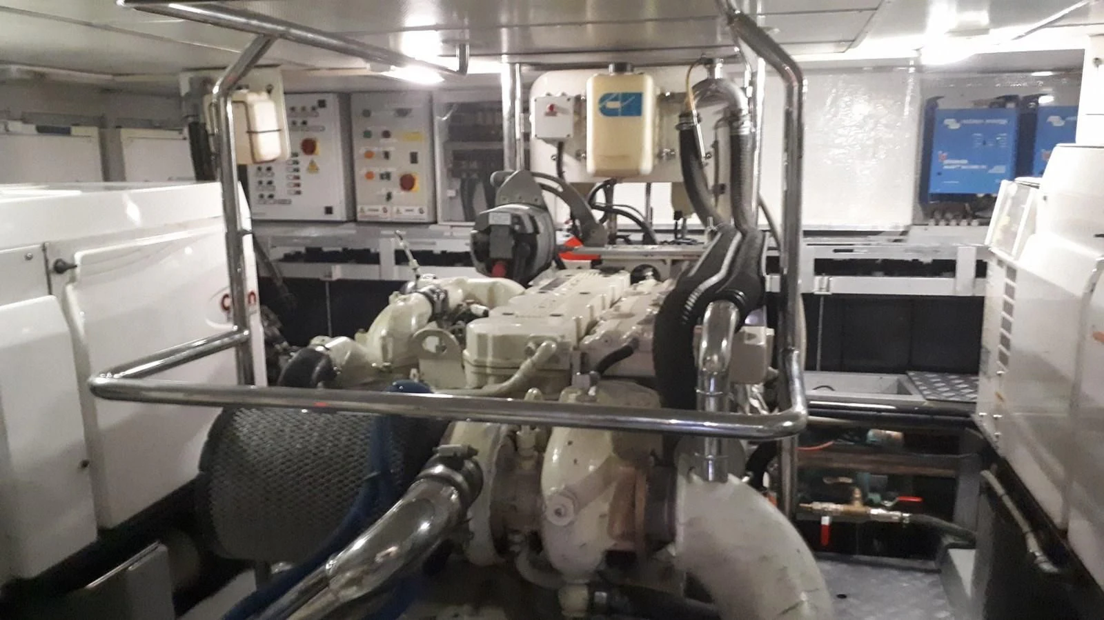 a room with machinery aboard MEDUSA Yacht for Sale