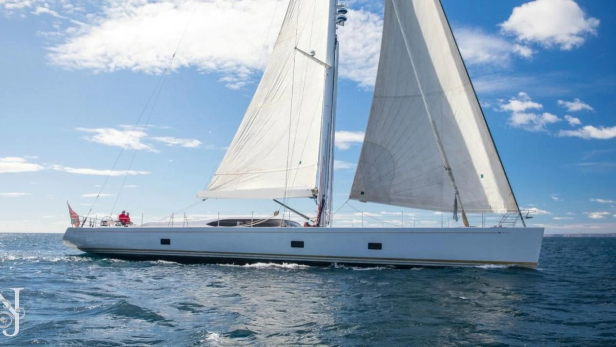 a white boat on the water aboard MEDUSA Yacht for Sale