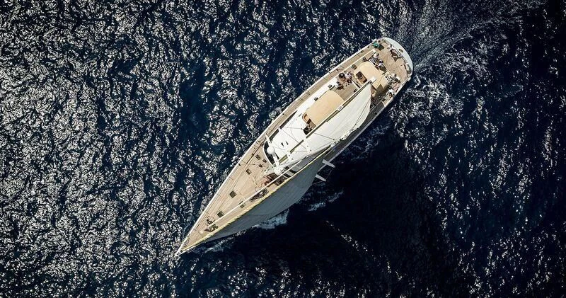 a boat in the water aboard MEDUSA Yacht for Sale