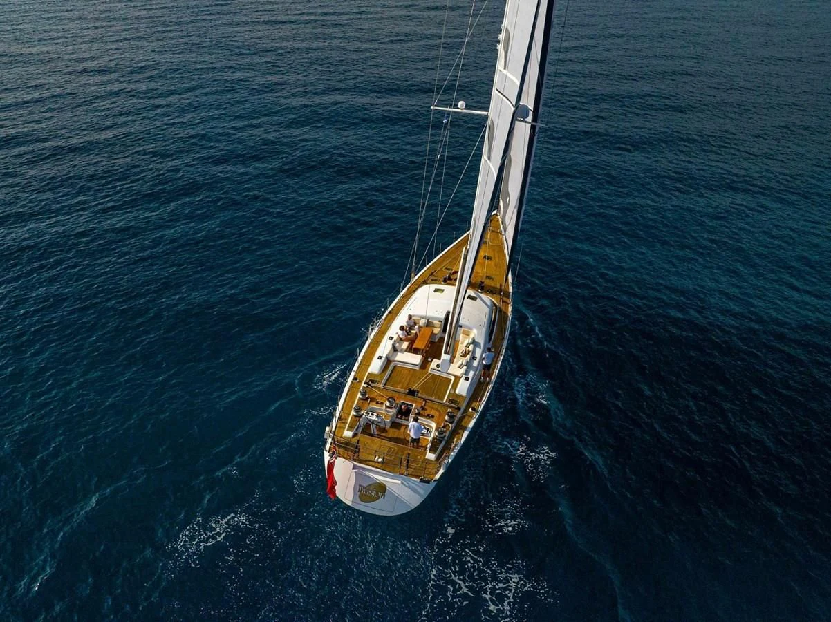 a boat in the water aboard MEDUSA Yacht for Sale