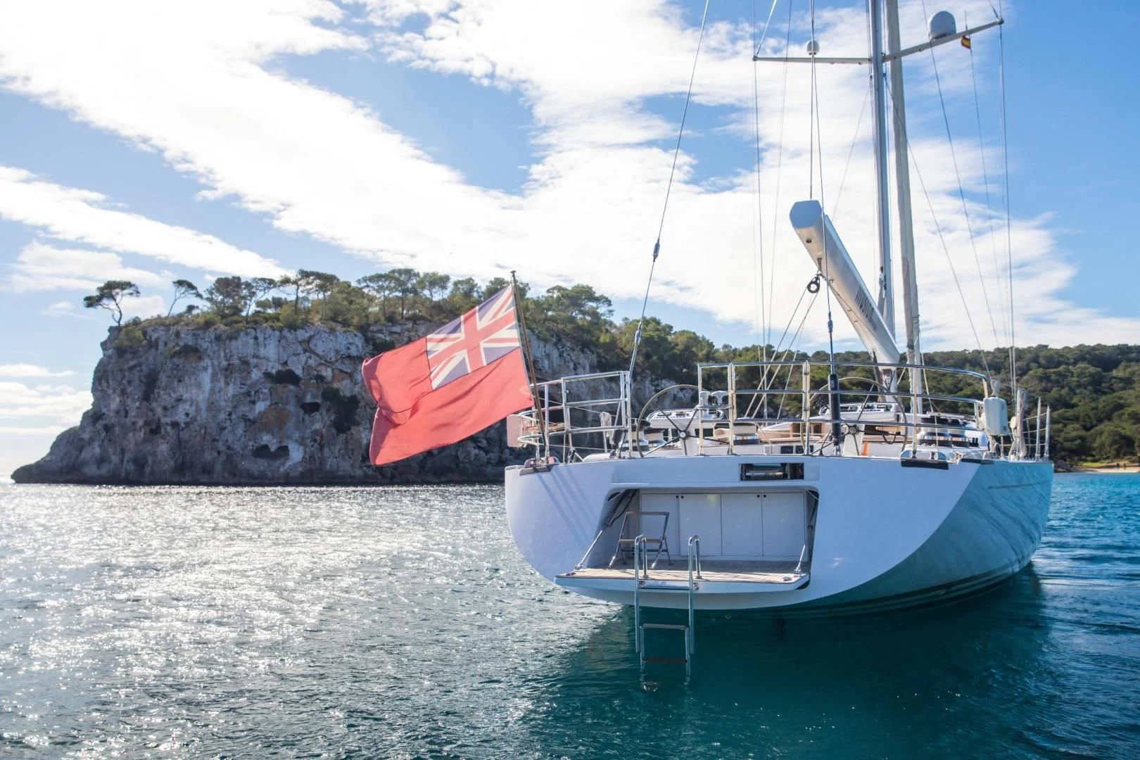 a boat in the water aboard MEDUSA Yacht for Sale