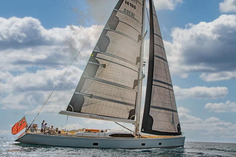 a sailboat on the water aboard MEDUSA Yacht for Sale