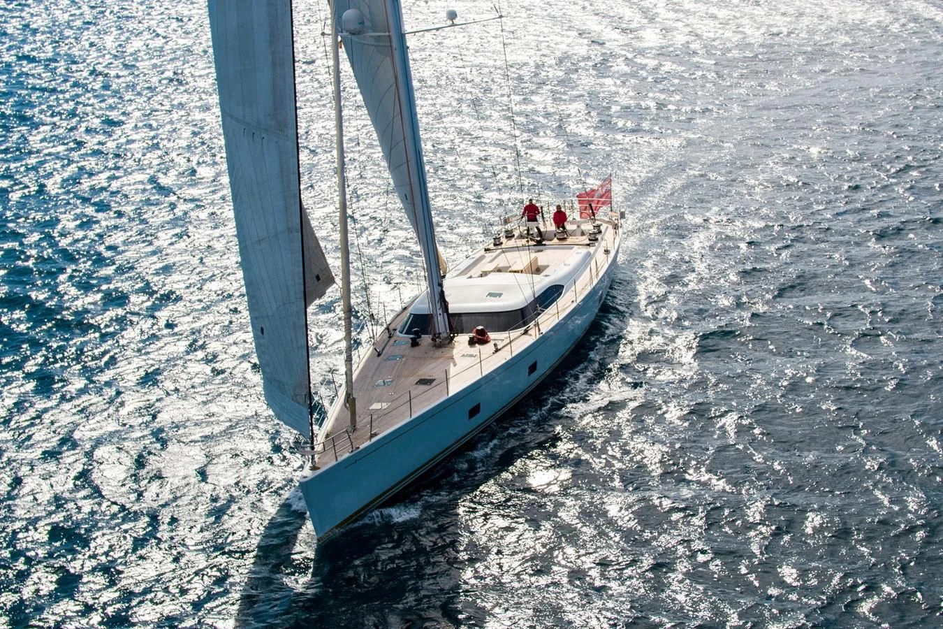 a boat in the water aboard MEDUSA Yacht for Sale