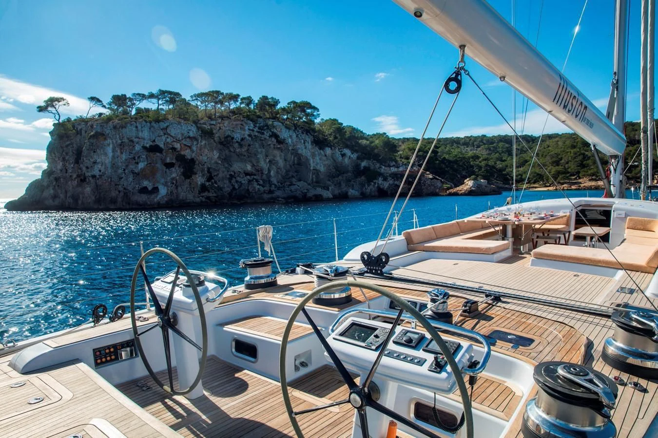 a boat on the water aboard MEDUSA Yacht for Sale
