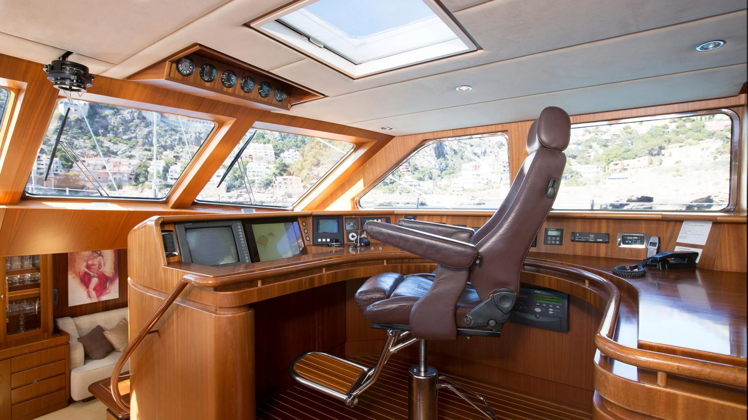 inside of a cabin aboard INFATUATION Yacht for Sale
