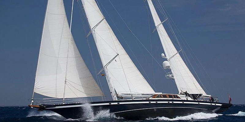 a sailboat on the water aboard INFATUATION Yacht for Sale