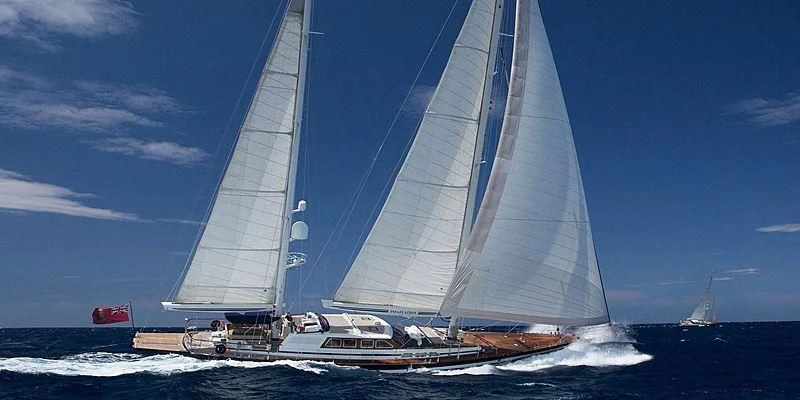 a sailboat on the water aboard INFATUATION Yacht for Sale