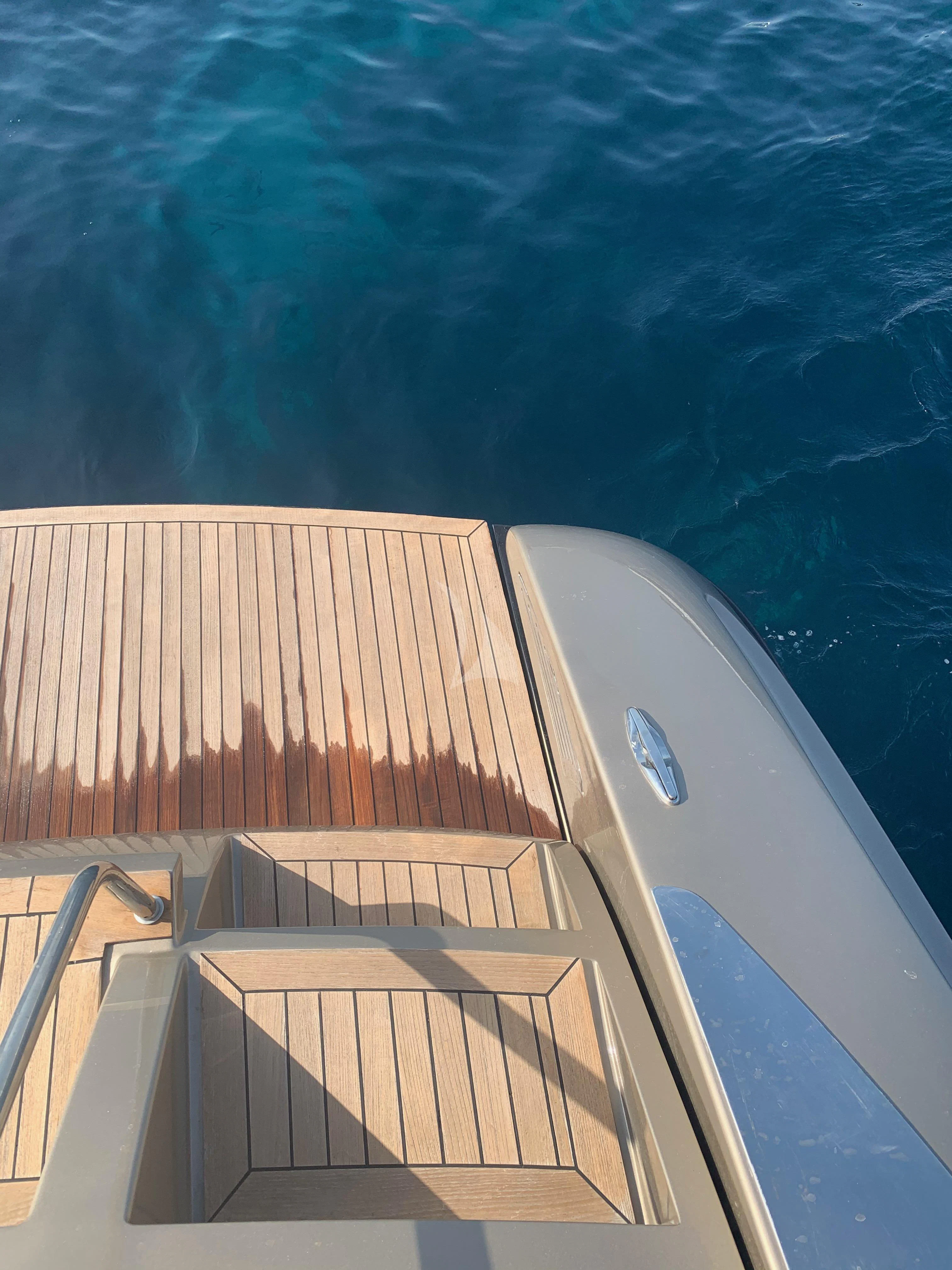 a close-up of a white building aboard ALTER EGO Yacht for Sale