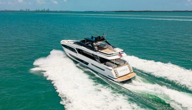 a boat on the water aboard KIYOMIZU Yacht for Sale