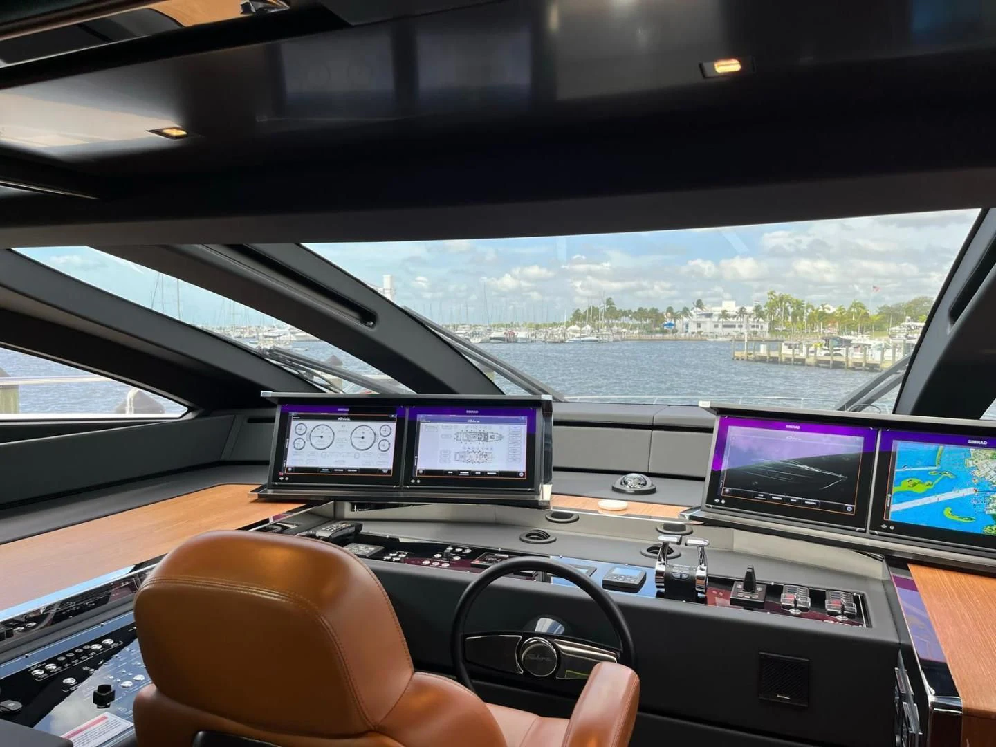 inside of a car aboard KIYOMIZU Yacht for Sale