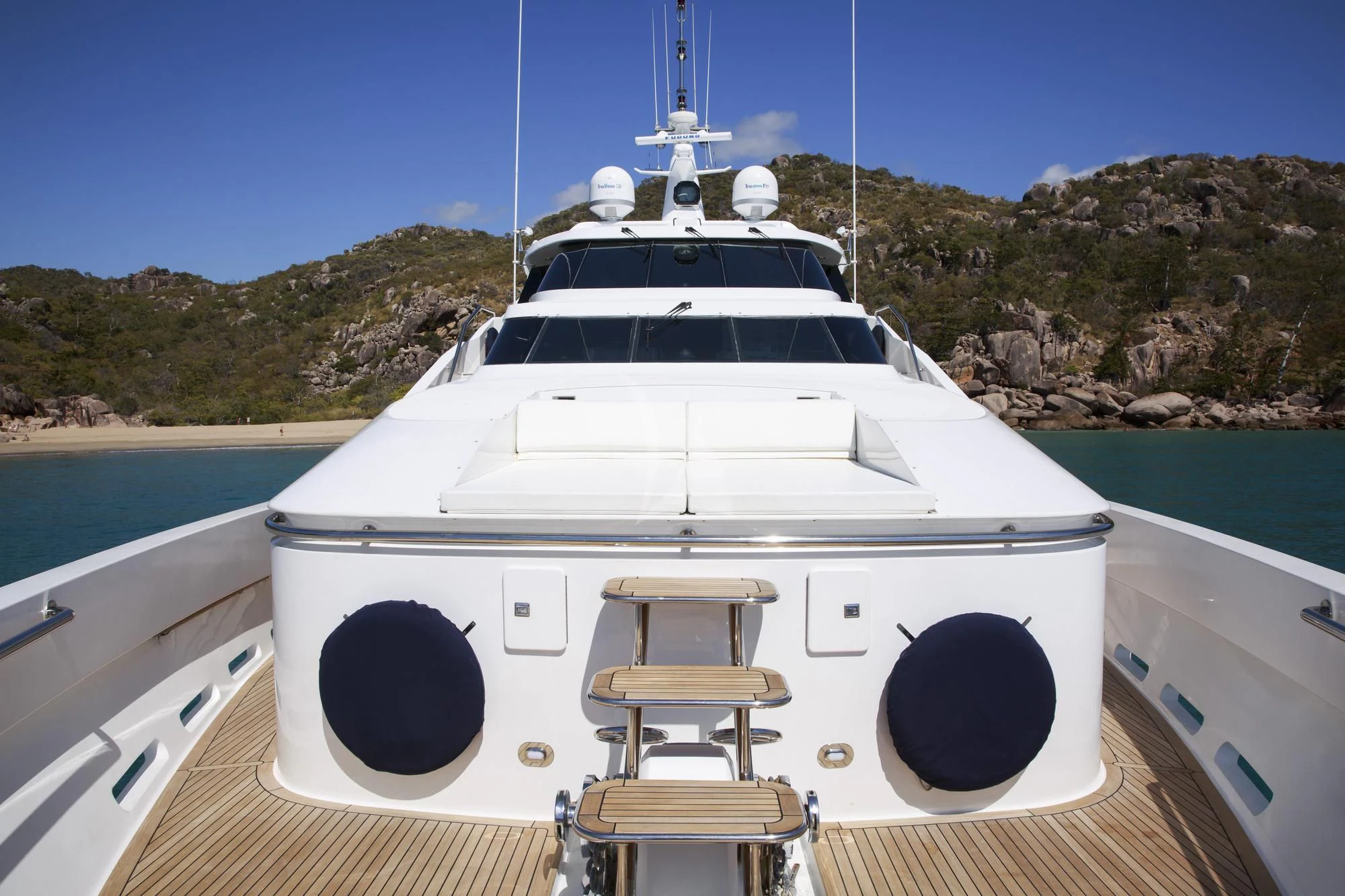a boat on a body of water aboard FLYING FISH Yacht for Sale