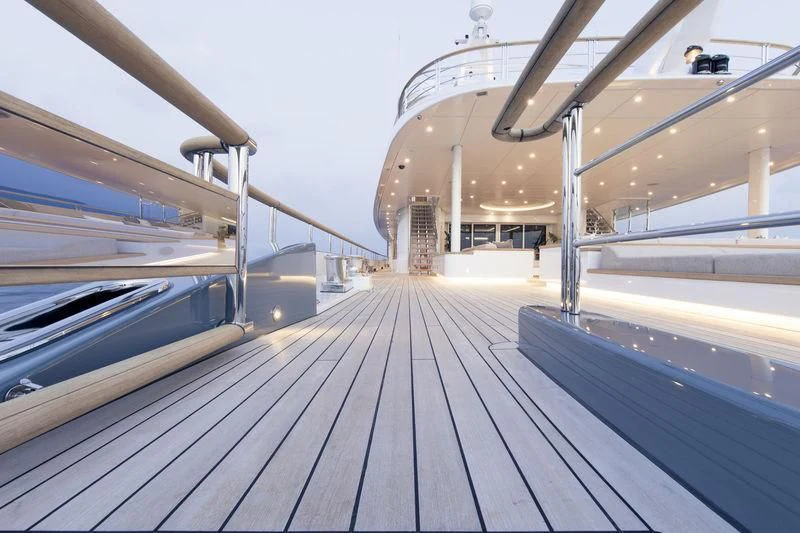 a walkway with a walkway aboard DYTAN Yacht for Sale