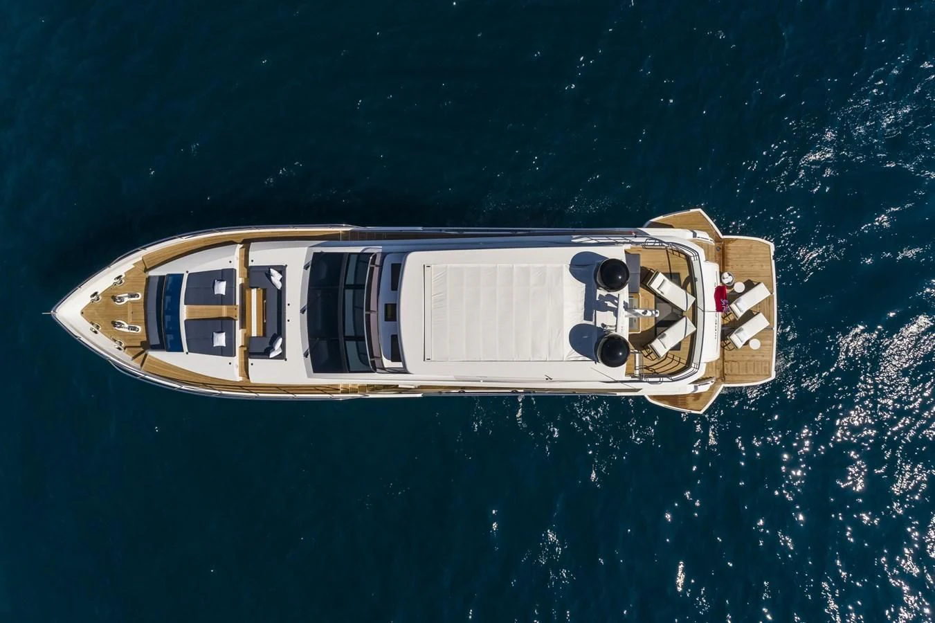 a space ship in space aboard AMIRA Yacht for Sale