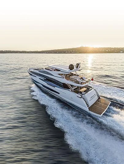 a boat on the water aboard AMIRA Yacht for Sale