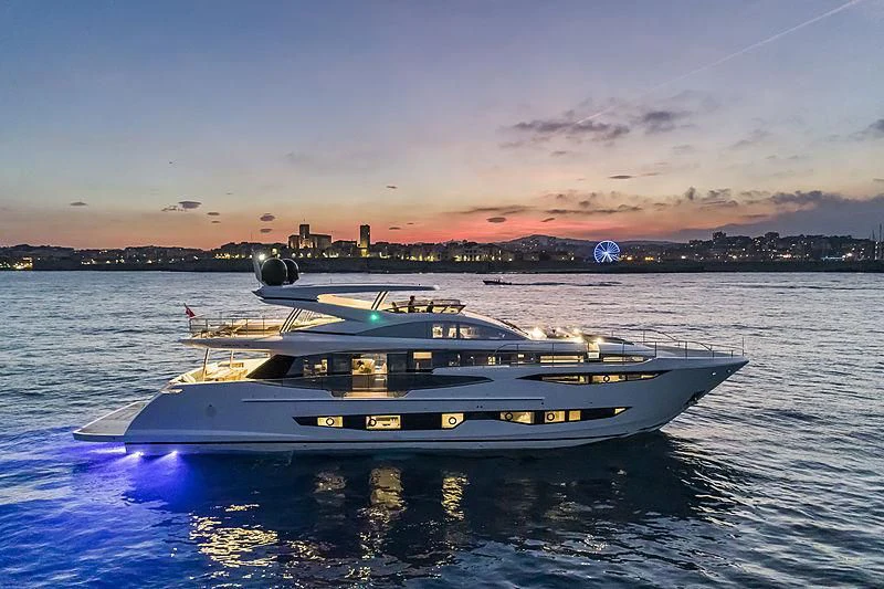 a boat on the water aboard AMIRA Yacht for Sale