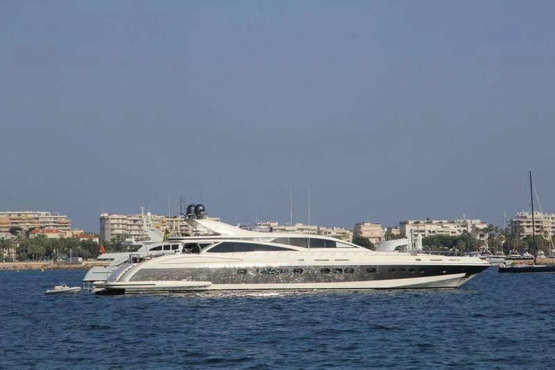 a large boat in the water aboard ANTELOPE III Yacht for Sale