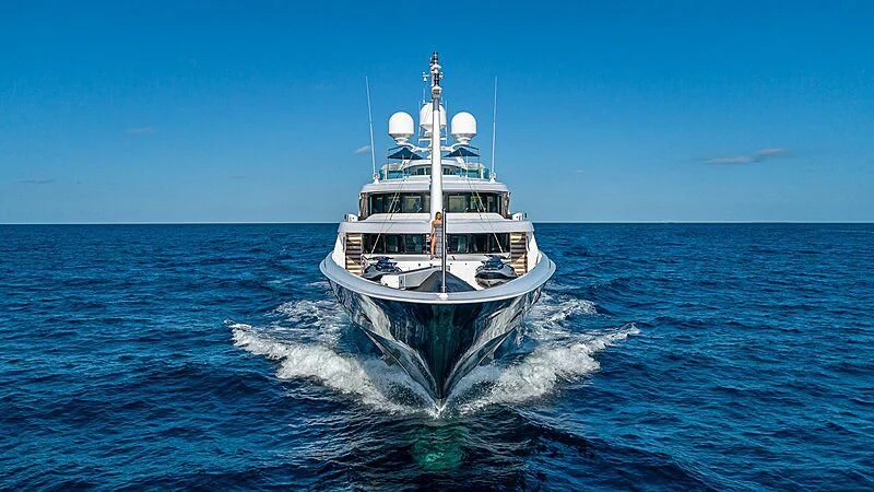 a boat in the water aboard ANDIAMO Yacht for Sale