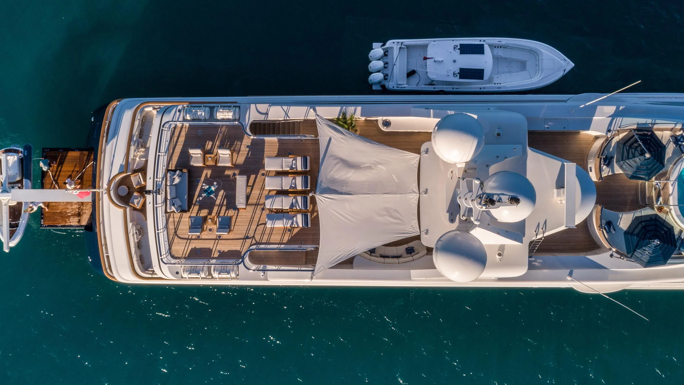 a satellite in space aboard ANDIAMO Yacht for Sale