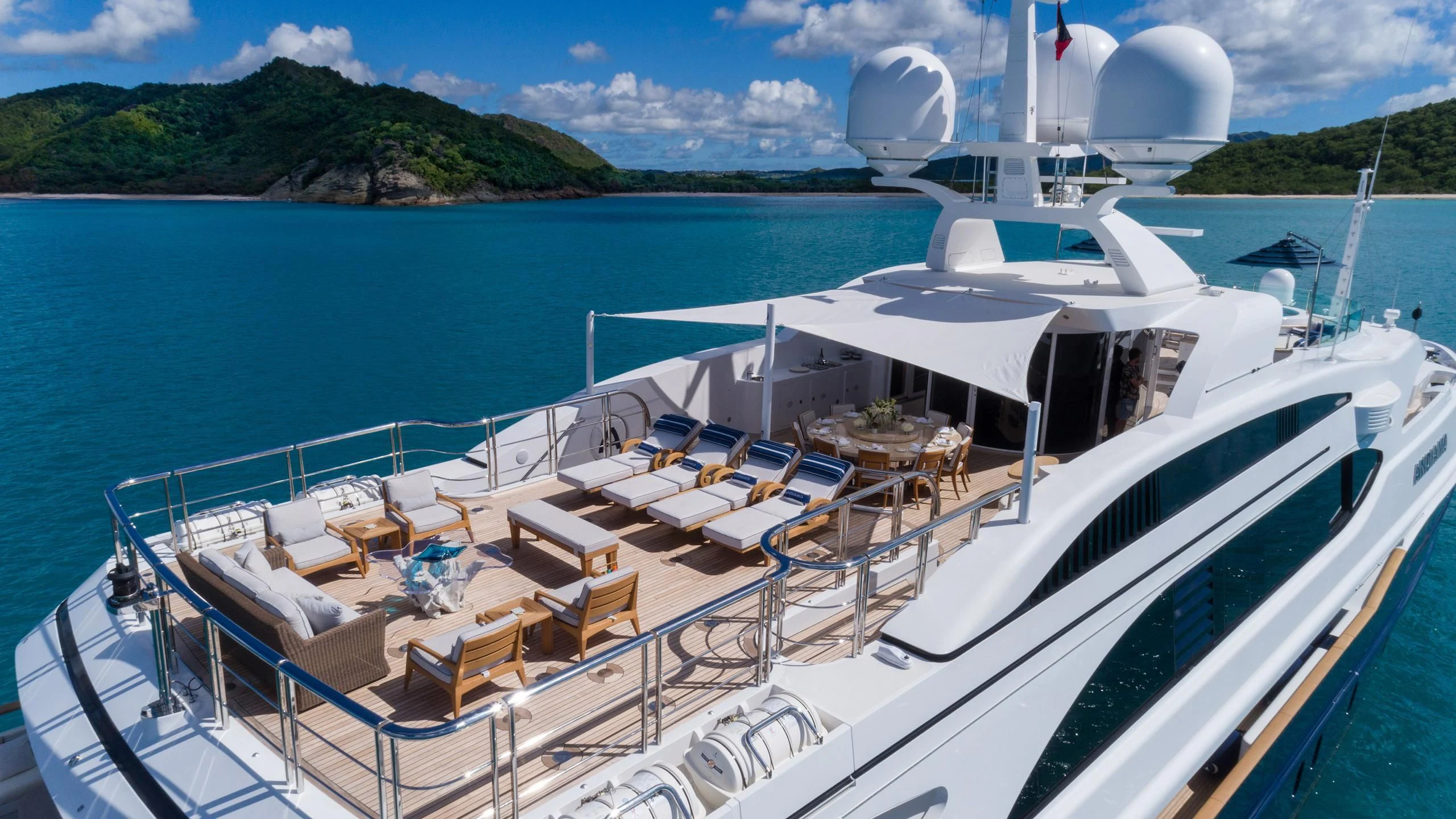 a boat on the water aboard ANDIAMO Yacht for Sale