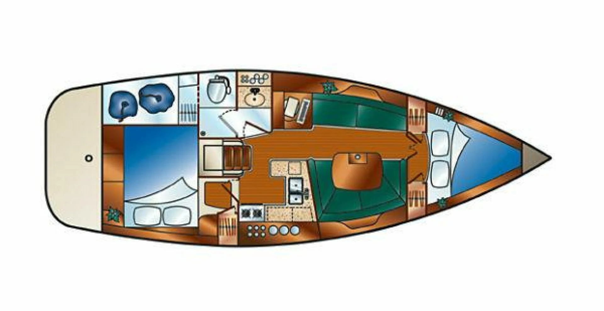 a computer chip with a blue circle aboard ANDIAMO Yacht for Sale