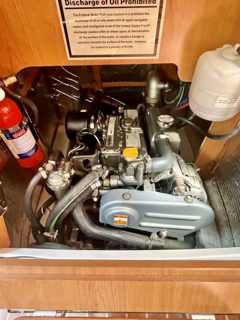 a machine with a large engine aboard ANDIAMO Yacht for Sale