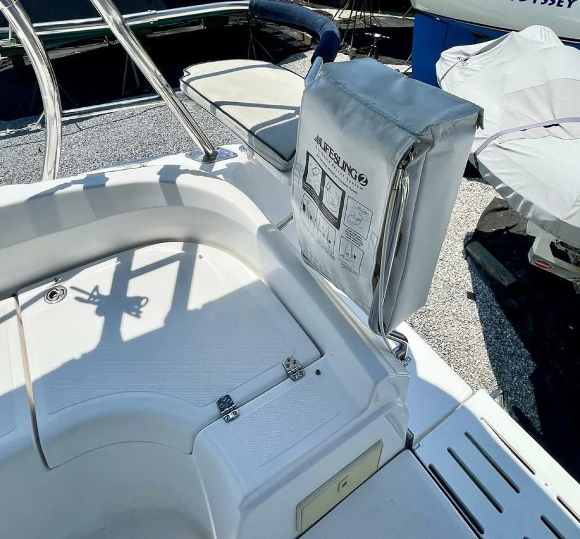 a white machine with a box on the top aboard ANDIAMO Yacht for Sale