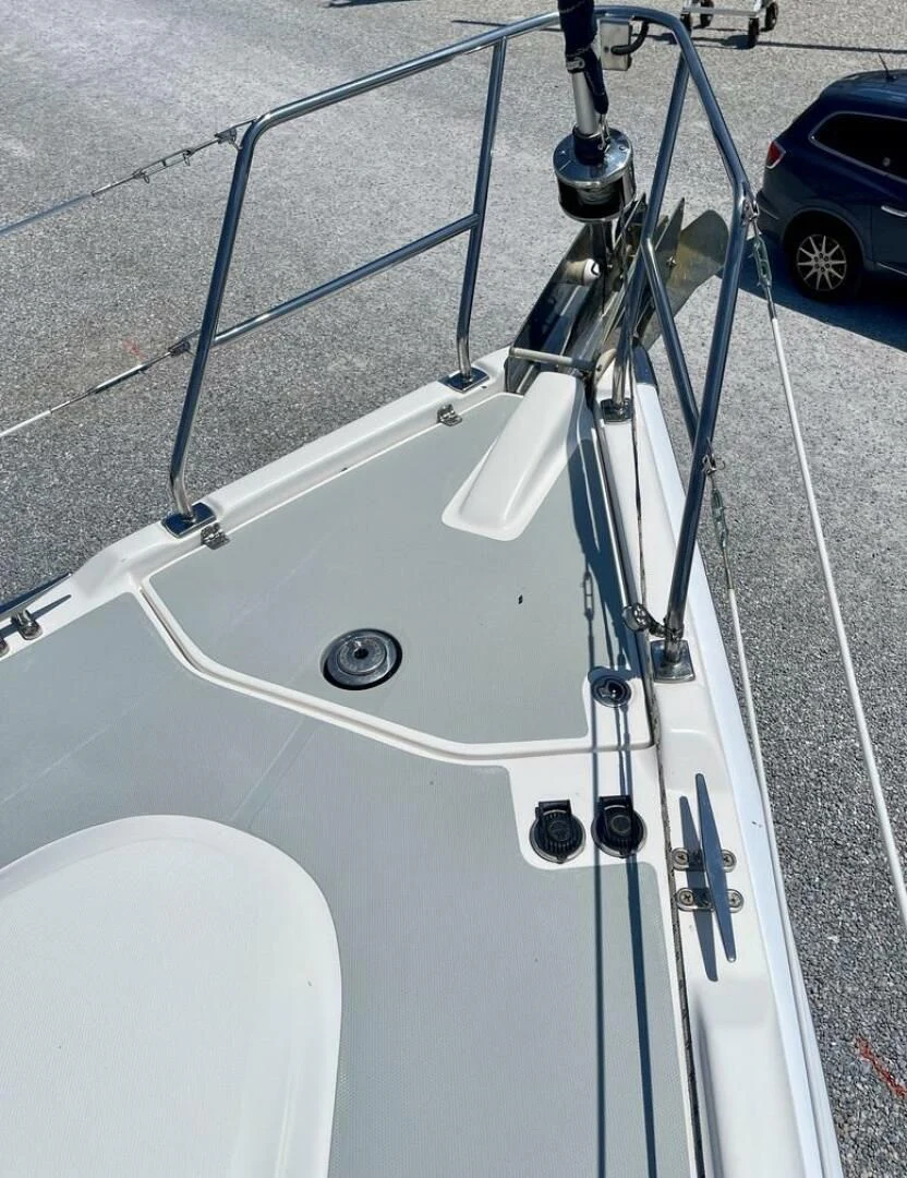 a white boat with a chain attached aboard ANDIAMO Yacht for Sale