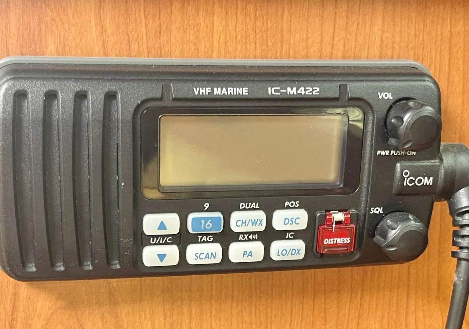 a black rectangular electronic device aboard ANDIAMO Yacht for Sale