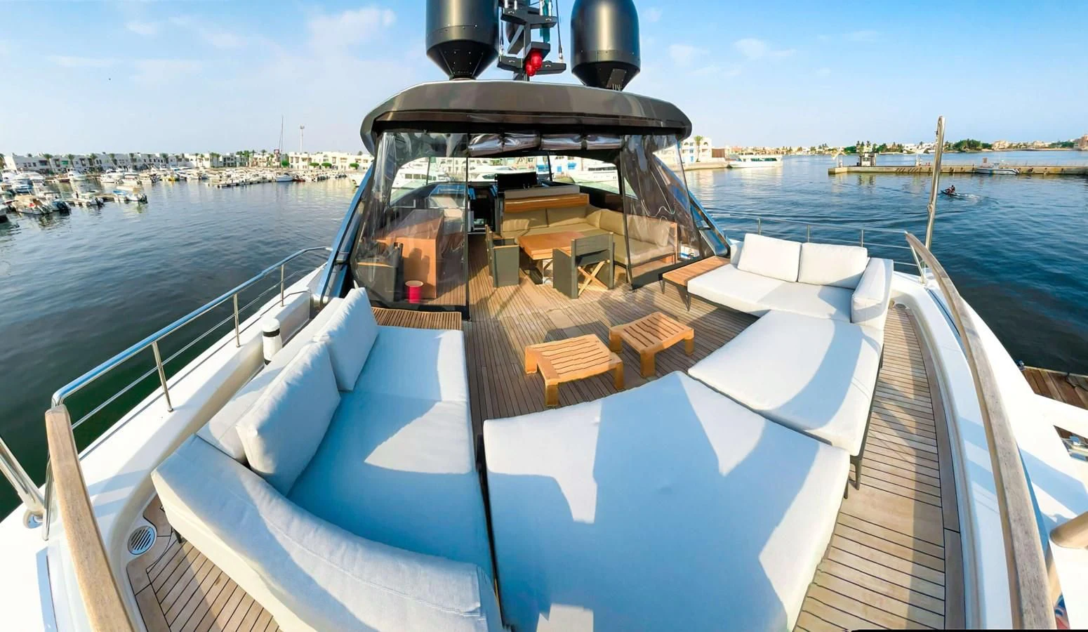 a boat on the water aboard 2020 SANLORENZO SX88 #43 Yacht for Sale