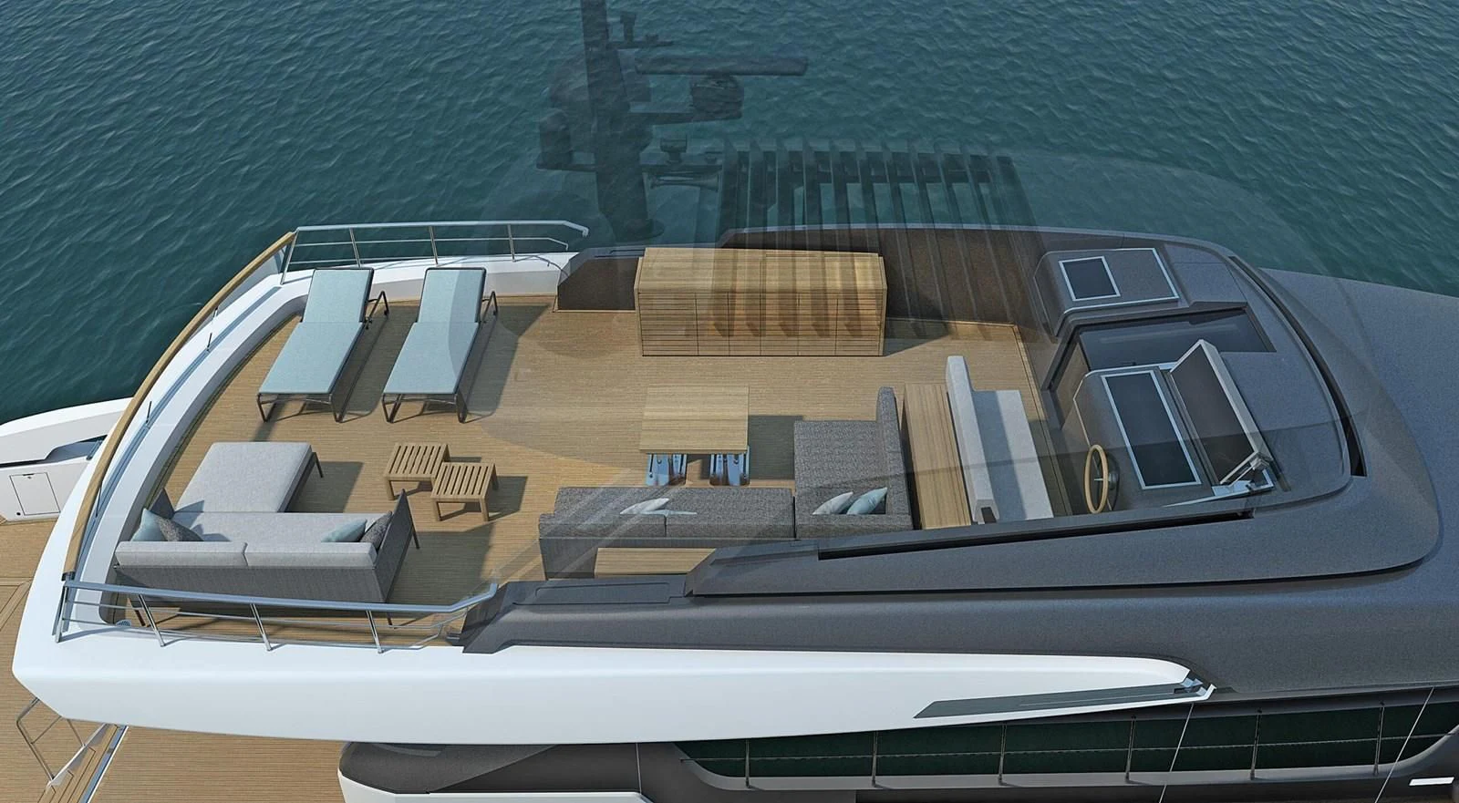 a boat on the water aboard 2020 SANLORENZO SX88 #43 Yacht for Sale