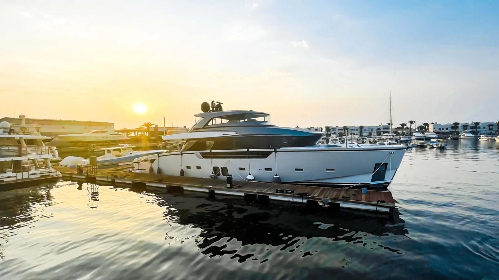 a boat on the water aboard 2020 SANLORENZO SX88 #43 Yacht for Sale