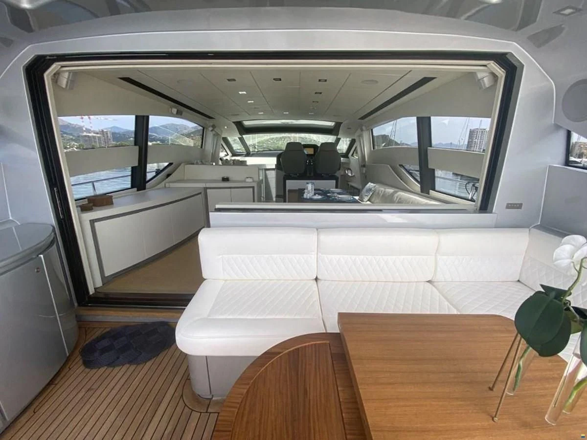 inside of a vehicle aboard PERSHING 72 Yacht for Sale