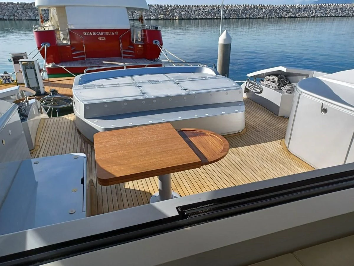 a boat on the water aboard PERSHING 72 Yacht for Sale