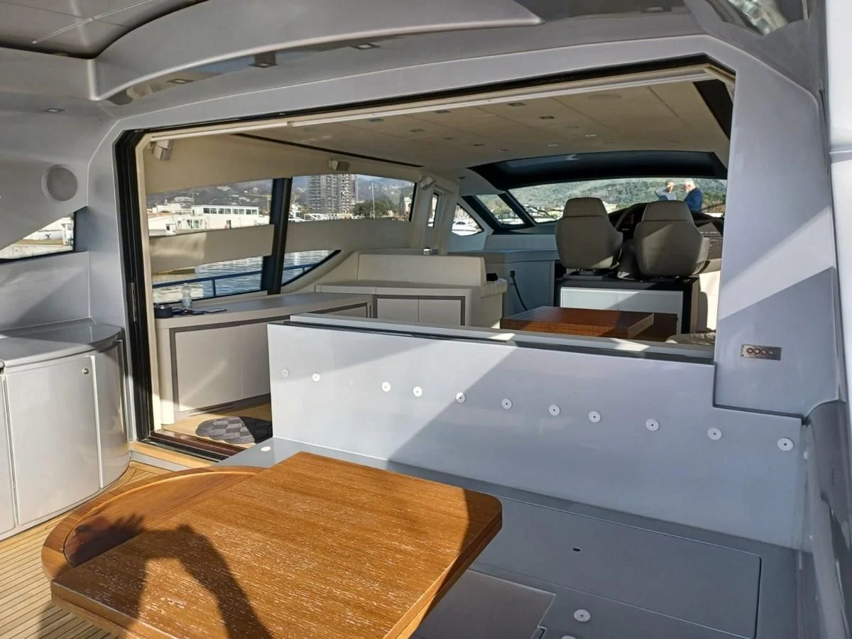 inside of a vehicle aboard PERSHING 72 Yacht for Sale