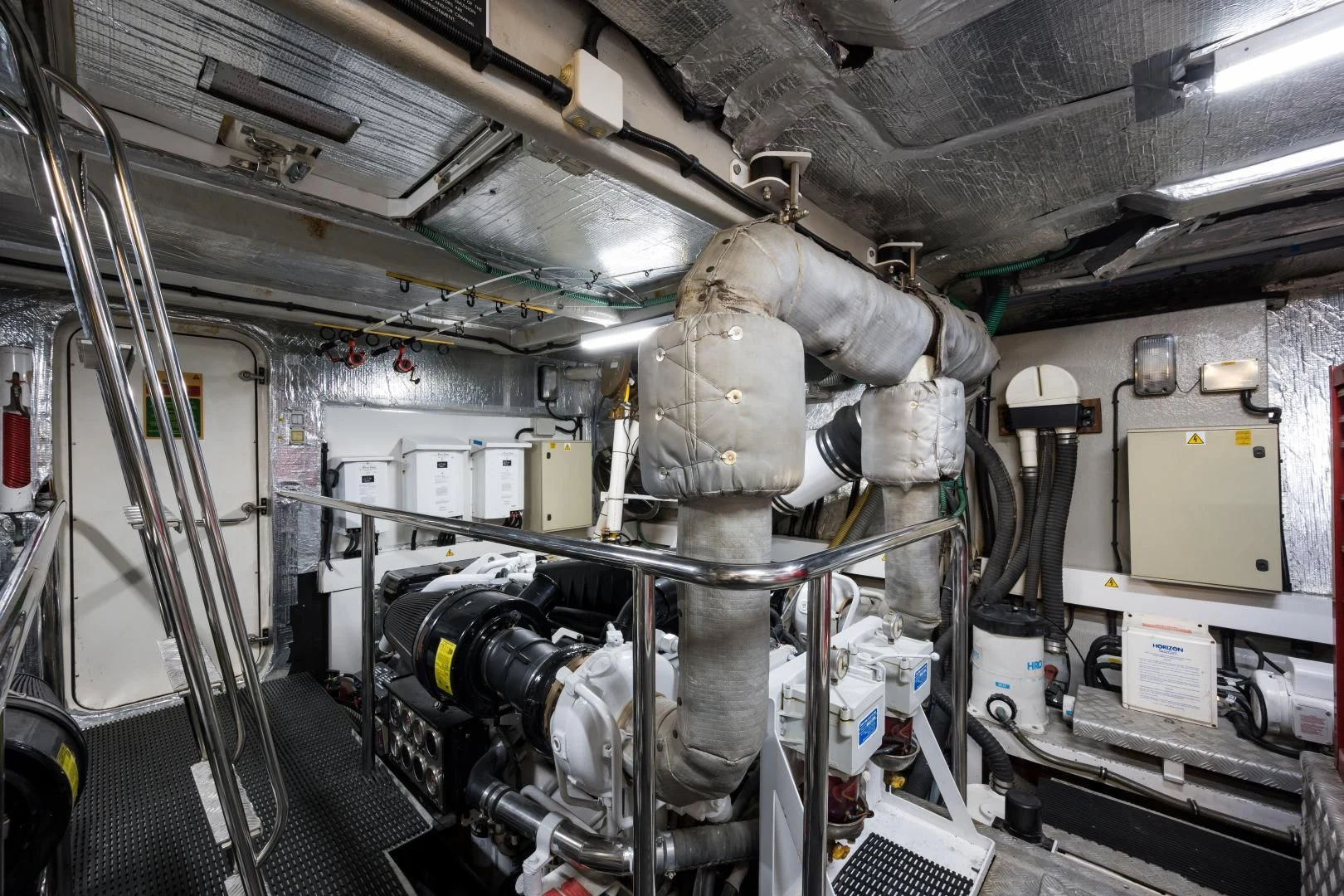 a large machine in a factory aboard SS ARTS Yacht for Sale
