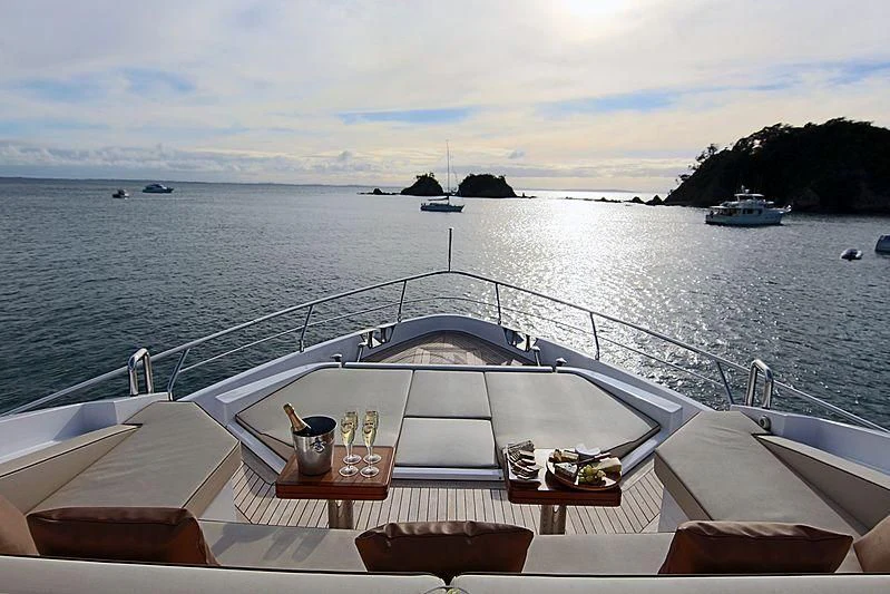 a boat on the water aboard ESTEL OF IBIZA Yacht for Sale