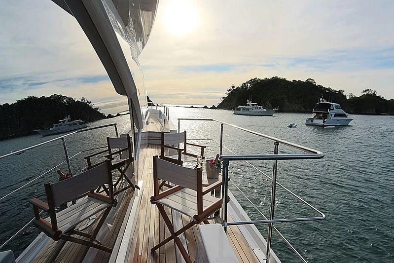 a boat on the water aboard ESTEL OF IBIZA Yacht for Sale