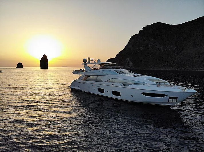 a boat in the water aboard ESTEL OF IBIZA Yacht for Sale