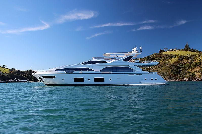 a boat in the water aboard ESTEL OF IBIZA Yacht for Sale