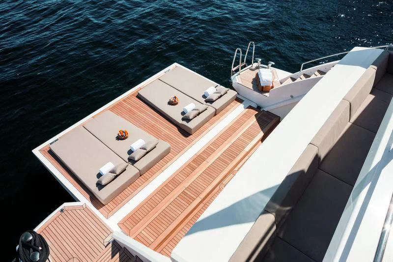 a boat on the water aboard EMINA Yacht for Charter