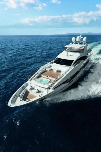 a boat on the water aboard EMINA Yacht for Charter