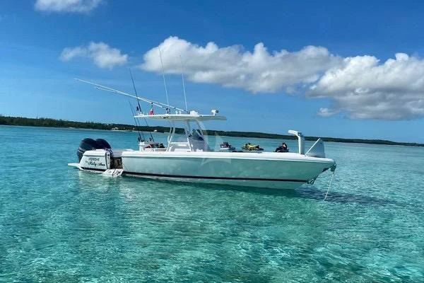 a boat in the water aboard EMINA Yacht for Charter