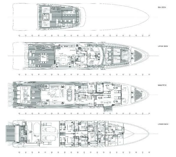 diagram aboard EMINA Yacht for Charter