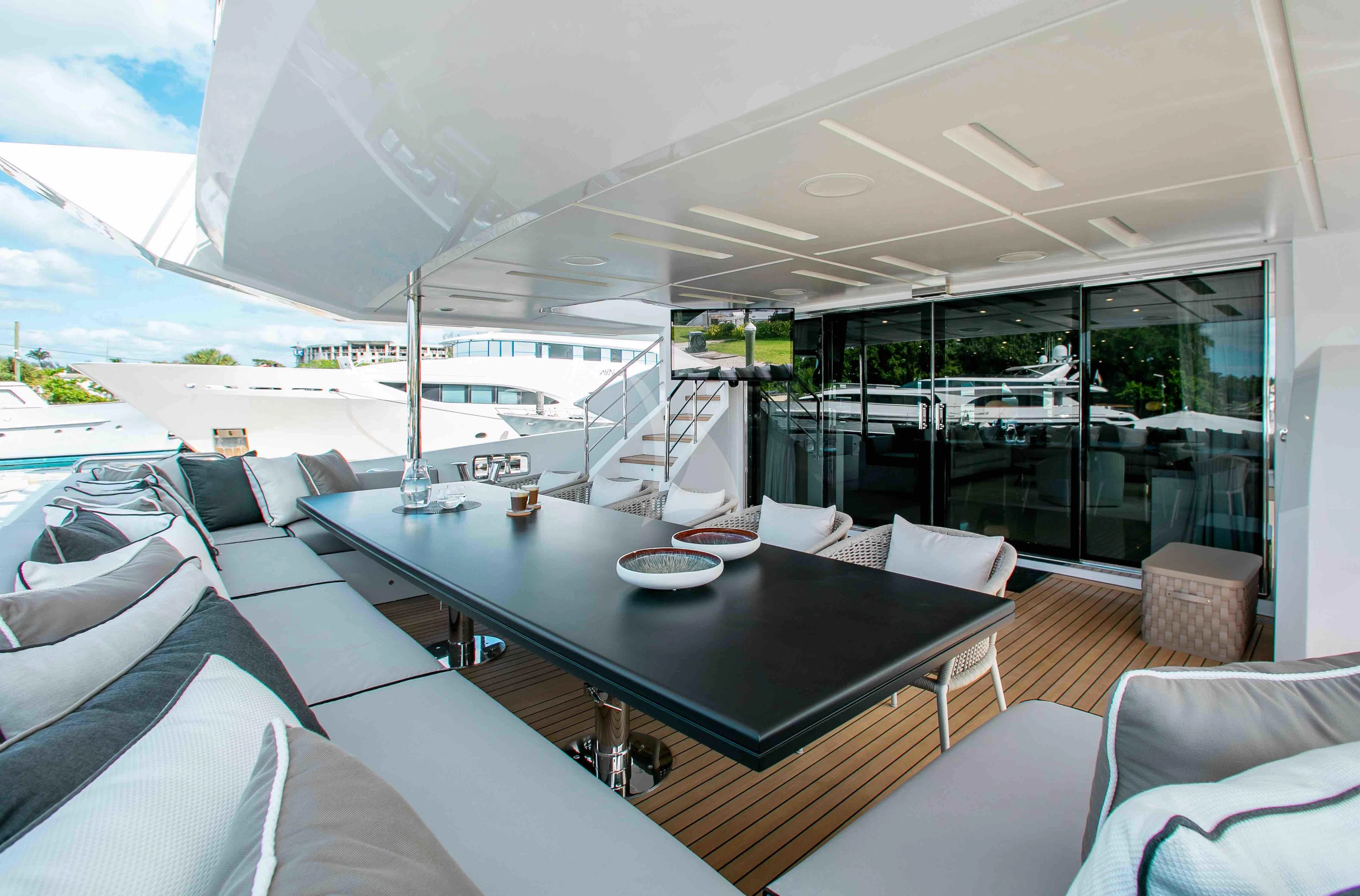 inside of a boat aboard EMINA Yacht for Charter