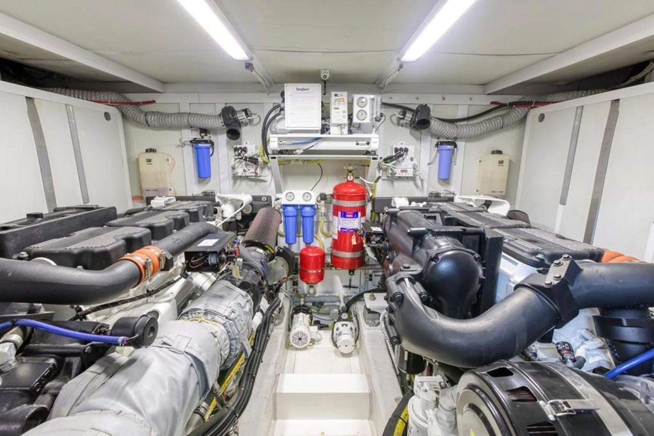 a room full of equipment aboard LANA 1 Yacht for Sale