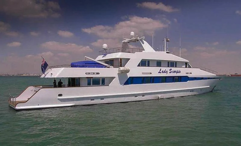 a boat in the water aboard PRINCESS OF PALAU Yacht for Sale